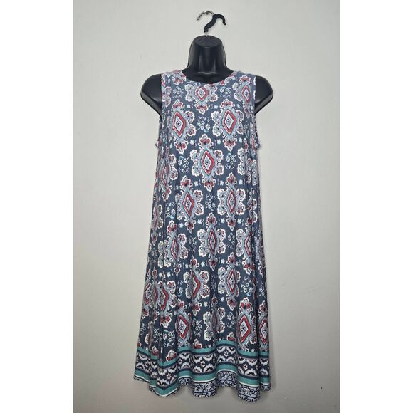 Ann Taylor Loft Dress Size Small Sleeveless Boho Print New - Picture 1 of 5
